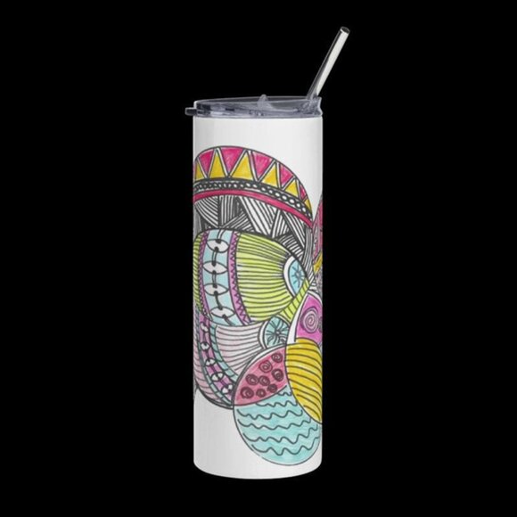 Dahlia Tumbler by Momma Balisti - 20oz Stainless Steel Tumbler @MommaBalisti - Picture 1 of 4